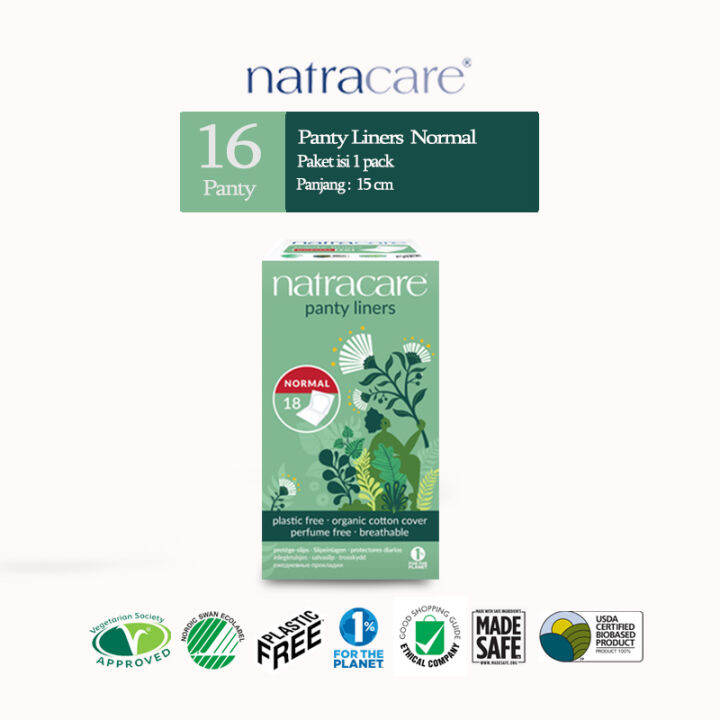 NATRACARE Panty Liners Normal 18s Lazada Indonesia