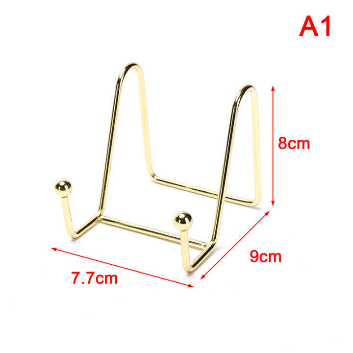 Luhuiyixxn Plate Display Stand Picture Easel Metal Plate Stands Holder