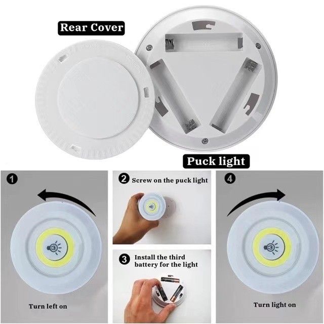 คุณภาพดี-ไฟ-led-ติดผนัง-3-ดวงพร้อมรีโมทไฟติดผนังแบบไร้สายไฟ-cob-led-พร้อมรีโมทคอนโทรล-3-1-รหัสสินค้า-635