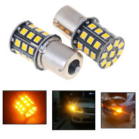 ZHANTONG หลอดไฟ LED สีเหลือง1156 BA15S 2835 33-SMD ไฟสัญญาณเลี้ยวไฟเบรคจำนวน2ชิ้น