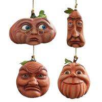 Car Hangable Ornament Pumpkin Face Pendants Acrylic for Halloween Spooky Hangable Decorative Car Ornaments for Window Door Car Rearview Mirror Wall Tree efficient