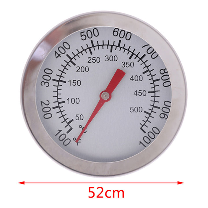 Bimetal Oven Thermometer Grill Smoker Pit Temperature Gauge