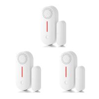 3PCS Tuya Wireless Smart Door Window Sensor System Remote Control Operation Safe Burglar Alarm for Home Door Window