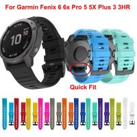 ❆ QuickFit 26 22 20mm Watchband For Garmin Fenix 6 6X Pro Silicone Starp For Fenix6 5 5S 5X Plus 3HR Smart Watchstrap Accessories