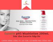 TEM CTY Sữa tắm Eucerin pH5 Washlotion 200mL - Nắp Đỏ có Mùi