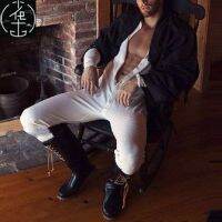 2023 New Fashion version Men wear sexy home leisure sports Jumpsuit mens home jumpsuit