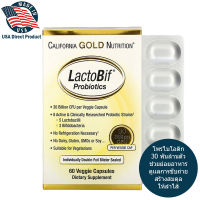 *พิเศษกดติดตามร้านลดเพิ่ม 50 บาท* California Gold Nutrition, LactoBif Probiotics, 30 Billion CFU, 60 Veggie Capsules