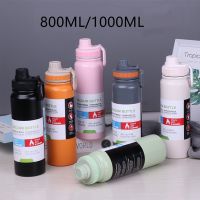 ▲✐ 1L Thermos Water Bottle Outdoor Large Capacity Portable Travel Sport Thermal Mug Double Wall Vacuum Flask Insulated Bottle