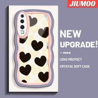 เคส JIUMOO สำหรับ Huawei P30 P30 Pro P30 Lite แฟชั่นสีดำและสีขาวรักดีไซน์ใหม่โคลอร์ขอบนุ่มเคสมือถือกันกระแทกแบบใสสร้างสรรค์เคสโปร่งใสลายกล้องถ่ายรูปซิลิกาเจลป้องกัน