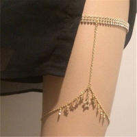 WQ2271Leg chain จัดหาแฟชั่นบุคลิกภาพโลหะผสมจี้รูปดาวขนาดเล็กต้นขาโซ่ขาเครื่องประดับ .