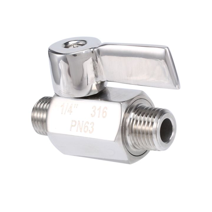 316-stainless-ball-valve-1-4-inch-npt-thread-male-small-mini-ball-valve-1-4inch-male-amp-male