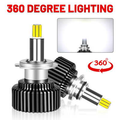 H1 H7 H4 Led Headlight Bulb Universal H8 H11 Car Light For Auto Hir2 9012 HB4 9006 HB3 9005 Lamps 360° Mini Low Beam 6000K 8000K