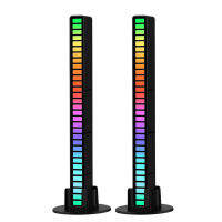 【2 Pcs】ไฟกระพริบตามจังหวะเพลง RGB ปรับสีผ่านแอปพลิเคชัน สำหรับแต่งห้อง แต่งรถยนต์ ไฟบรรยากาศดนตรี โคมไฟ หลอด