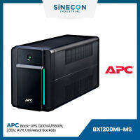 APC(เอพีซี) เครื่องสำรองไฟ รุ่น BX1200MI-MS | Back-UPS,230V, AVR,Universal Sockets (1200VA/650W)