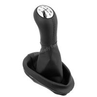 【CW】✜♘  5 Speed Leather Car Shift Knob Handle Lever for Renault II 2 Cenic Kangoo Stepway 2014 2015 Accessories