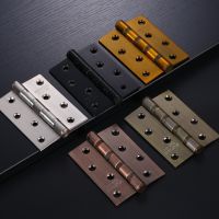 a pair Flush hinges stainless steel 5 inch bearing hinge folding antique brass hinge solid wood door slotted black 4 inch hinge