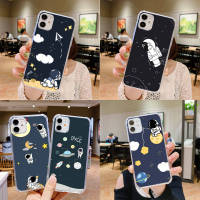 A-178 spaceman อ่อนนุ่ม TPU เคสโทรศัพท์ หรับ iPhone 6s 11 5s 5 6 13 12 8 14 Pro Max SE Plus Mini โปร่งใส ปก