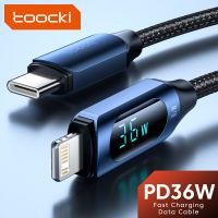 4 Toocki USB Type C สำหรับ14 13 12 11 Pro Max X Xr 8 7 Plus PD 36W Fast Charger Lightning ข้อมูลสายไฟสำหรับ Ipad