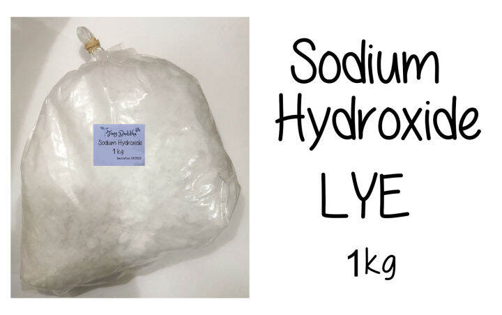 Caustic Soda Flakes (Sodium Hydroxide) (Lye for soap making) - 1kg