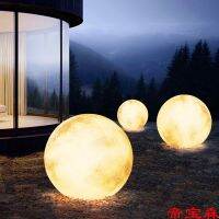 [COD] T outdoor moon solar net red rechargeable spherical landing courtyard lawn waterproof creative decoration