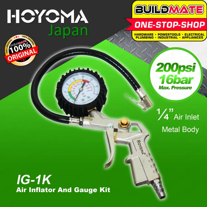 HOYOMA Air Inflator And Gauge Kit Air Pressure Gauge Air Compressor