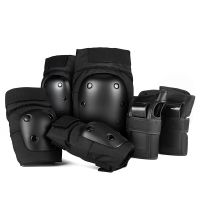 สนับเข่าผู้ใหญ่ ไซส์ L สำหรับปั่นจักรยาน เล่นสเก็ต โรลเลอร์เบลด 6 Pcs Knee Elbow Pads