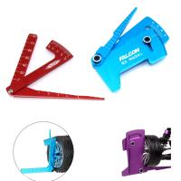 1/8 1/10 Adjustable Ruler Height Gauge RC Car Wheel Rim Camber Height Tires Angle Balance Rulers for Tamiya HSP Shunting Tools Screw Nut Drivers