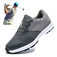 Profession Mens Golf Sneakers Waterproof Ladies Golf Footwear Wear-Resisting Walking Sneakers Non Slip Men Spikeless Golf Shoes