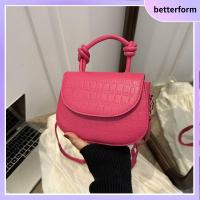 BETTERFORM หนังพียู กระเป๋าสะพายไหล่แบบสั้น สีทึบทึบ เล็กๆน้อยๆ กระเป๋าแมสเซนเจอร์ แบบพกพาได้ กระเป๋าถือแบบถือ ผู้หญิงผู้หญิงผู้หญิง