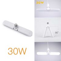 【✴COD✴】 mian885 สร้างสรรค์30/45/60W โคมไฟ Led หลอดไฟ Led E27พัดลมติดเพดานโคมไฟ Led Lampada 220V มุมใบมีดพัดลมพับเก็บได้หลอดไฟแอลอีดีปรับได้ E27หลอดไฟ Led