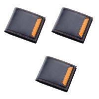 3X Wallet for Men Wallet Mens Wallet Short Wallet Leather Wallet Men Mens Leather Wallet Purse Men(Black)