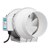 ② Extractor พัดลมดูดอากาศ220V เสียงรบกวนต่ำ Inline Duct Wall Air Blower Home Bathroom Grow Room Ventilation Vent