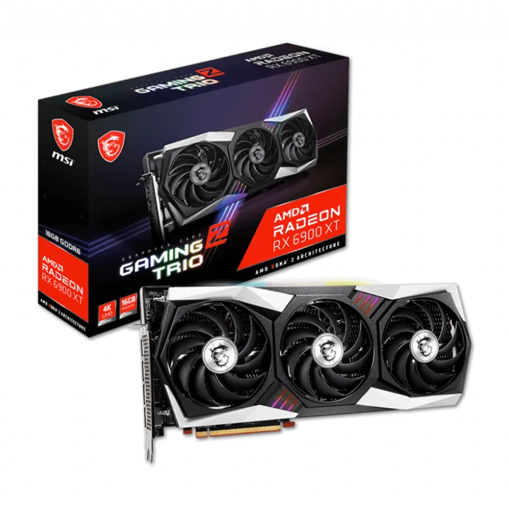 Msi Radeon Rx 6900 Xt Gaming Z Trio 16g Gddr6 การ์ดจอ 06177 Lazada