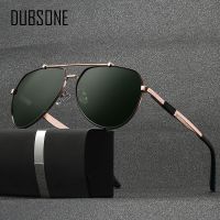 DUBSONE Design Titanium Alloy Sunglasses Polarized Men 39;s Sun Glasses Women Pilot Gradient Eyewear Mirror Shades Oculos De Sol