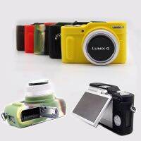 เครื่องคลุมทั้งหมดกระเป๋ากล้องผิวเคสซิลิโคน TPU แบบพกพาสำหรับ Panasonic Lumix GF9 GF10 GX800 GX850 GX950 GX900