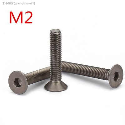 ✱✔ M2 DIN7991 GR2 Pure Titanium Hex Socket Countersunk Head Screw M2x3/4/5/6/8/10/12/14/15/16/20