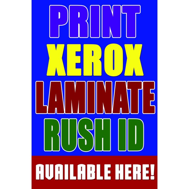 Xeroxprintrush Idlaminate Tarpaulin Printing Available Cod 2x3
