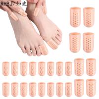 ™ 2Pcs 1Pairs Silicone Finger Toe Cap Protector Cover Thumb Sleeve Corn Blisters Pain Relief Toe Tube Bunion Correction Foot Care