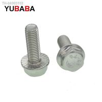 ✼™ஐ M5 M6 M8 M10 M12 Stainless steel Hexagon Bolts With Flange GB5789 Flanged toothed anti-slip screw