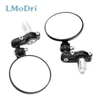 LMoDri Universal Motorcycle Mirror Aluminum Back View Side Rearview Mirrores Fits 8/7" 22mm Handlebar Ends Motorbike Mirror Mirrors