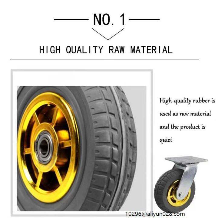 rubber wheel heavy duty rubber tire wheel 4568 Brake Wheel Heavy Duty ...