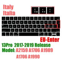 ฟิล์มแป้นพิมพ์แล็ปท็อปผิวอิตาลีฝาครอบแป้นพิมพ์ซิลิโคน13Air 2337/A1932/A1466สำหรับ Macbook Pro13/15 A1502/A2159/A1708/A1989
