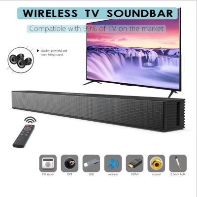 40W soundbar wall mounted whispering gallery wireless bluetooth speaker 4 speakers subwoofer for computer sound system Box