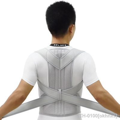 ㍿ Suporte de liga ombro ortopédico espartilho escoliose clavícula coluna dor superior volta cinta postura cinto correção para homens