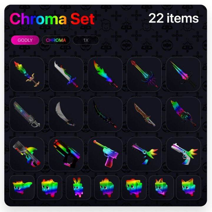 Chroma Set | MM2 | Murder Mystery 2 | Roblox | Lazada PH