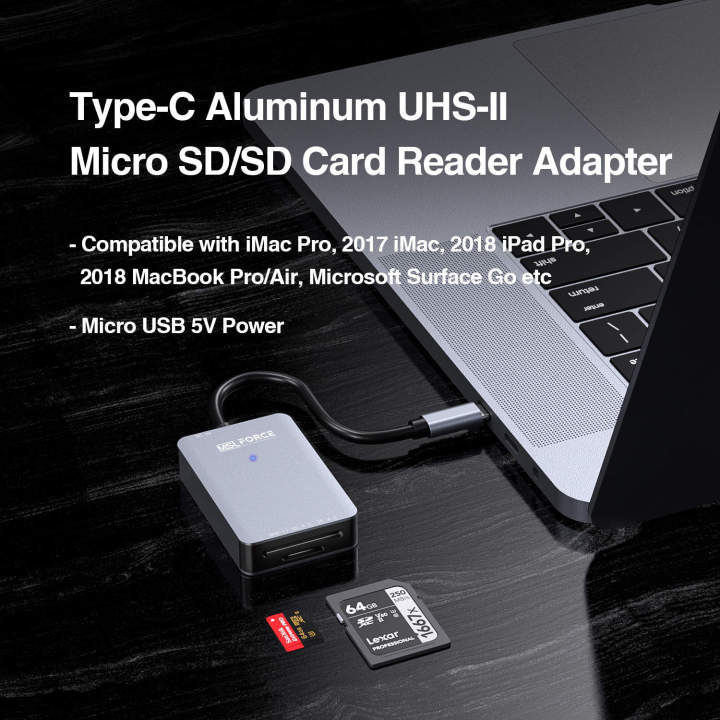 uhs-ii-เครื่องอ่านการ์ดความเร็วสูง-usb-c-sd-4-0การ์ดความจำเครื่องอ่านการ์ดสำหรับ-sdxc-sdhc-sd-mmc-micro-sdxc-micro-sd-micro-sdhc-card