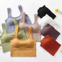 สินค้าพร้อมส่งจากไทย?Angle Bra? (N614) เสื้อครอป สีเอิร์ธโทนสวย ผ้านุ่มใส่สบาย