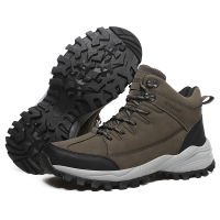 2021 new high-top hiking shoes plus velvet outdoor sports shoes mens casual shoes large size mens shoes fur warm Ankle Boots