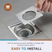 【cw】hotx Floor Drain Strainers Anti-blocking Sewer Anti-debris Hair Catcher Mesh Cover Filter