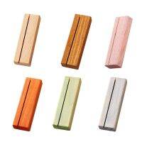 Colorful Wooden Place Card Holders Table Number Stands Holder Sign Holders for Wedding Dinner Party Events Decor 10pcs